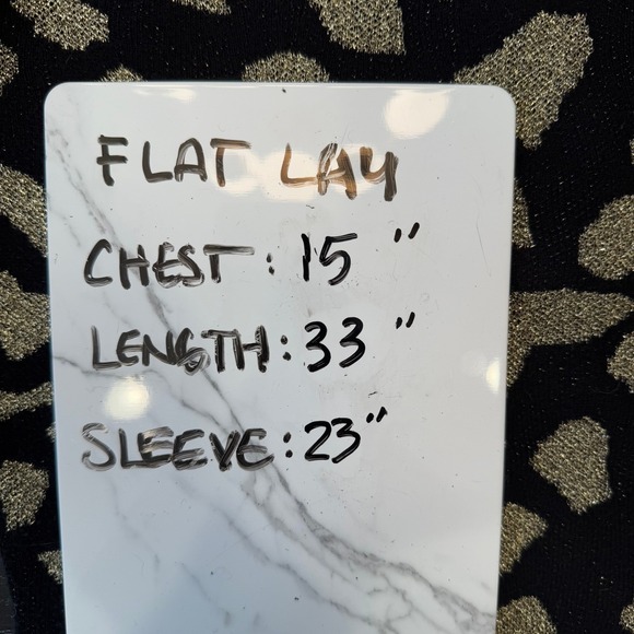 Moda International Dress XS Black Gold Metallic Animal Print Long Sleeve - Picture 9 of 9